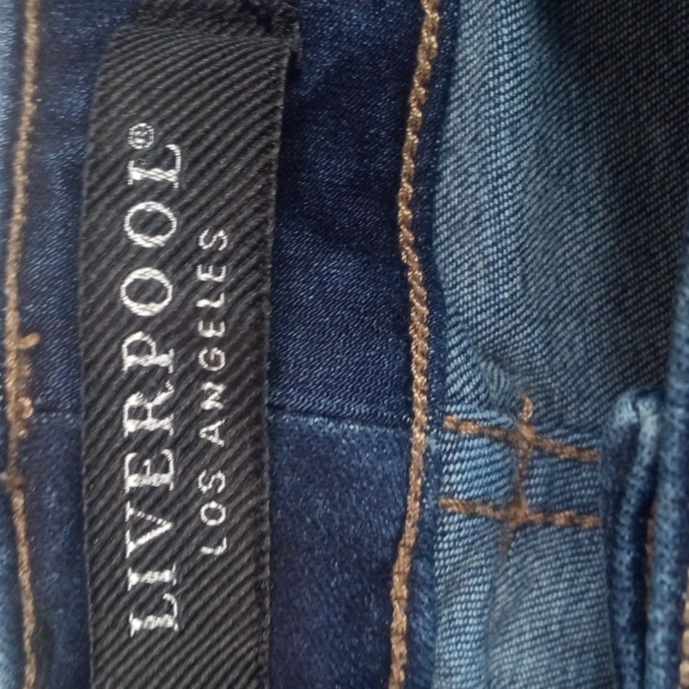 Liverpool "The Crop" Dark Blue Ankle Jeans Size 18 Women's - Picture 2 of 12